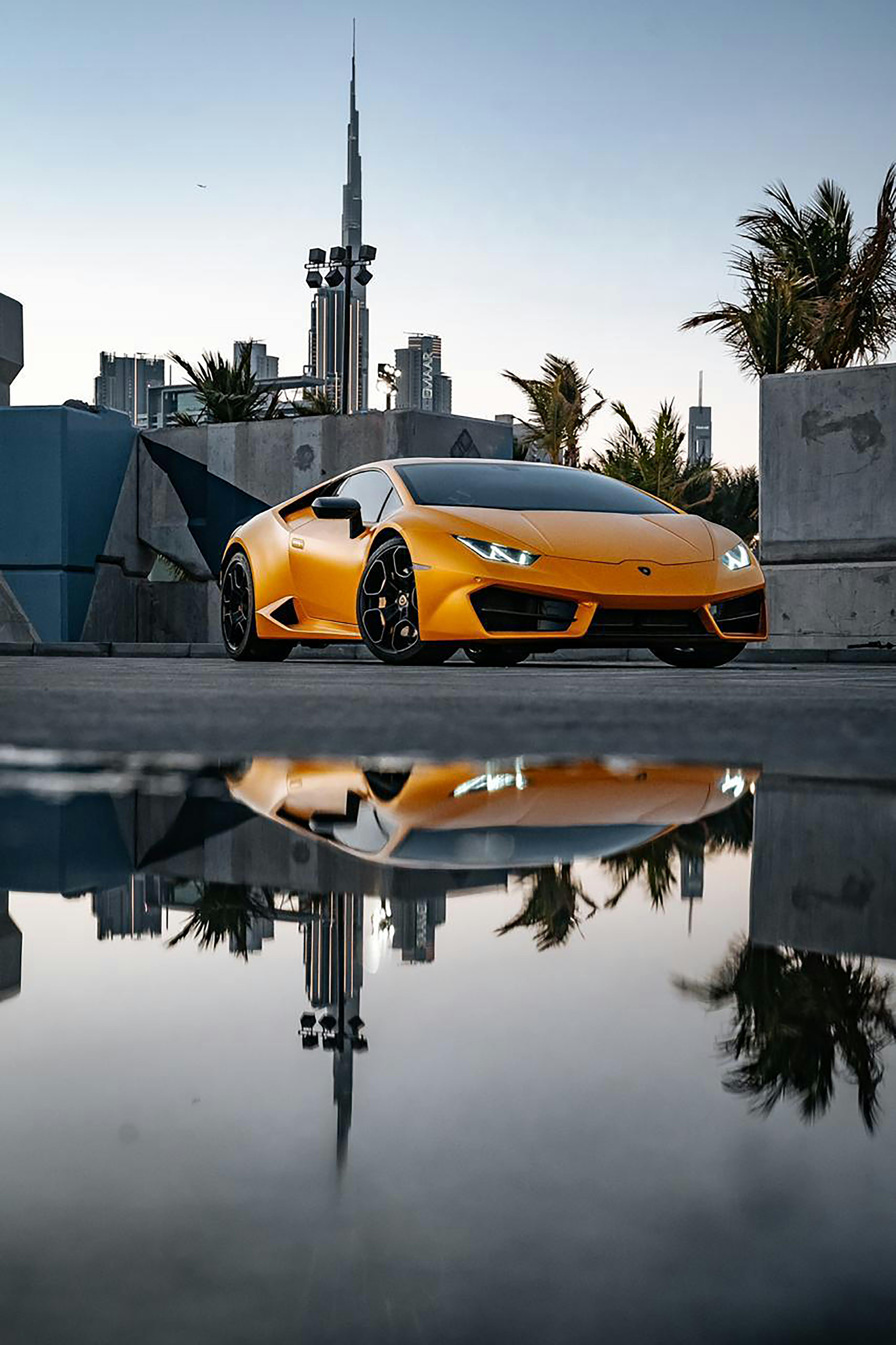 Yellow Lamborghini Photo, Download