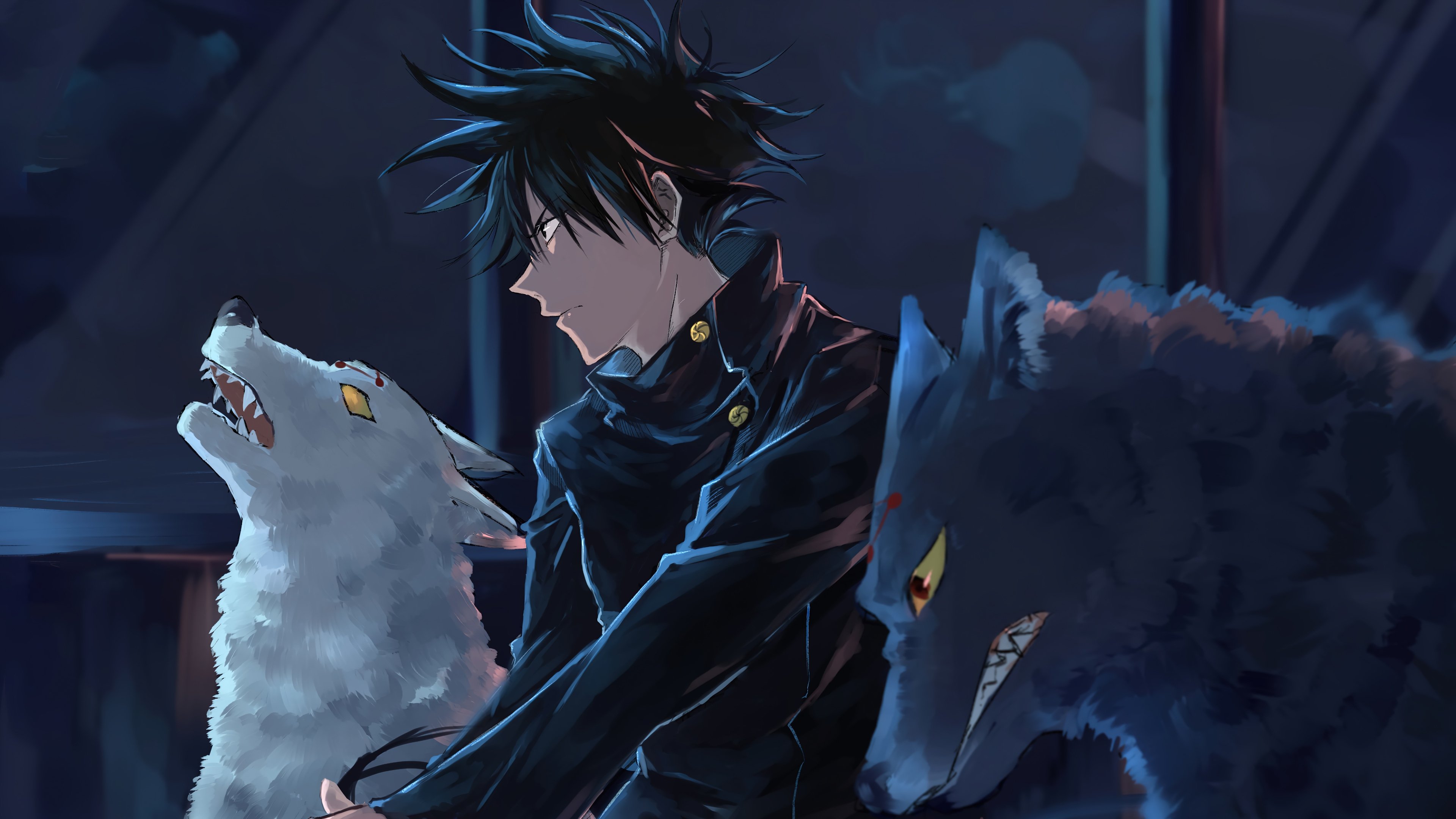 Megumi Fushiguro from Jujutsu Kaisen Anime Wallpaper 4k for Desktop