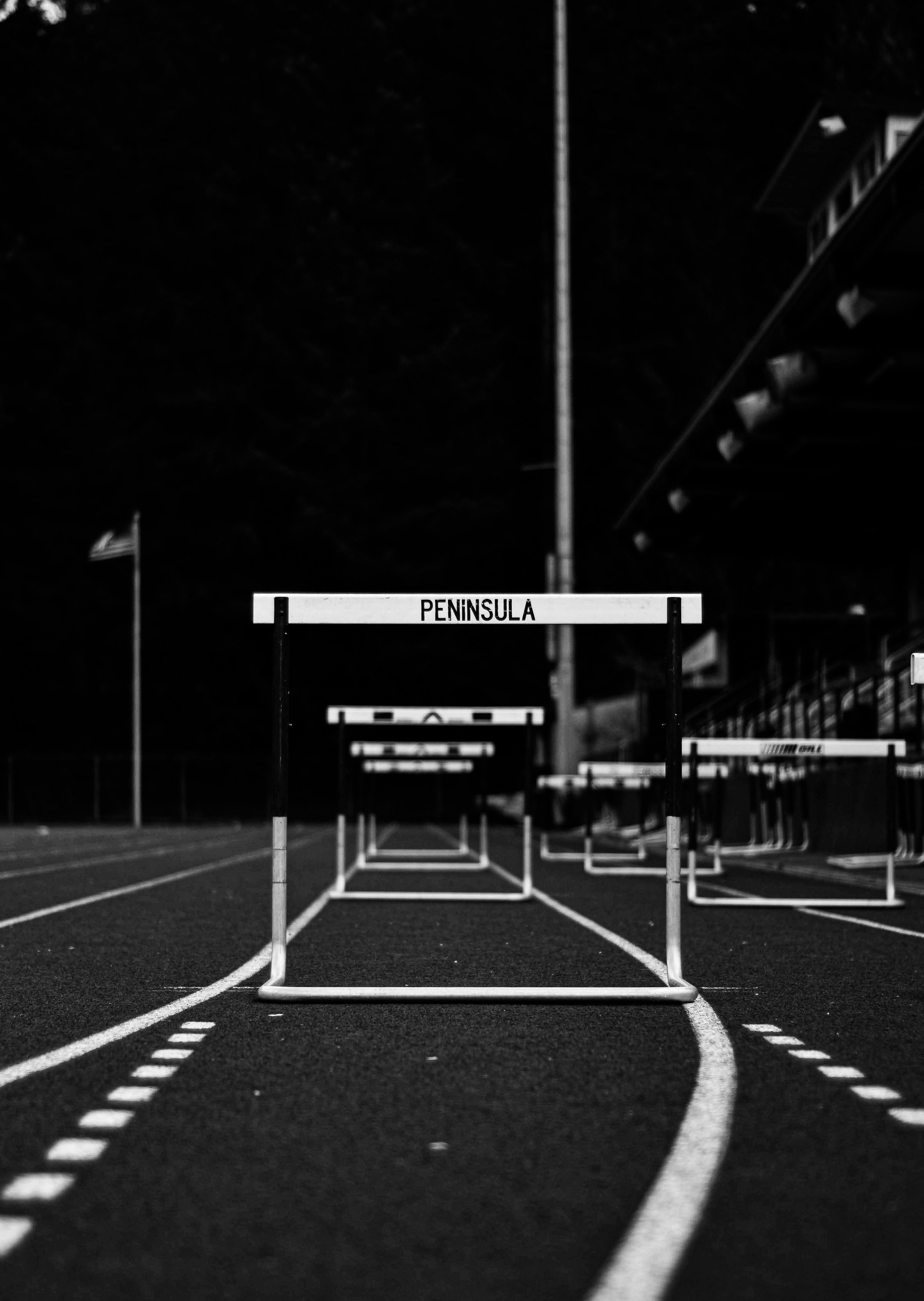 Hurdles on a Sports Field · Free Stock