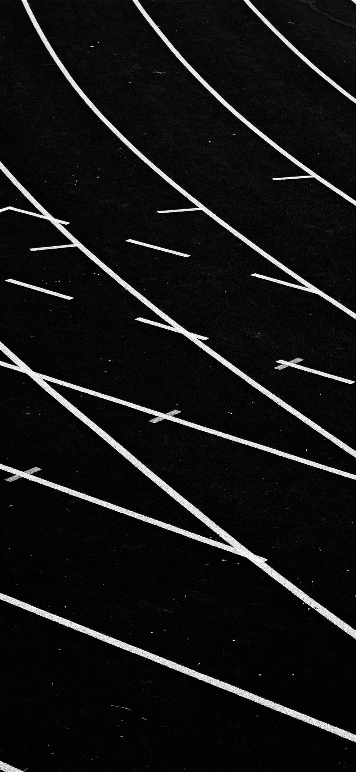 white lines on track field iPhone 12
