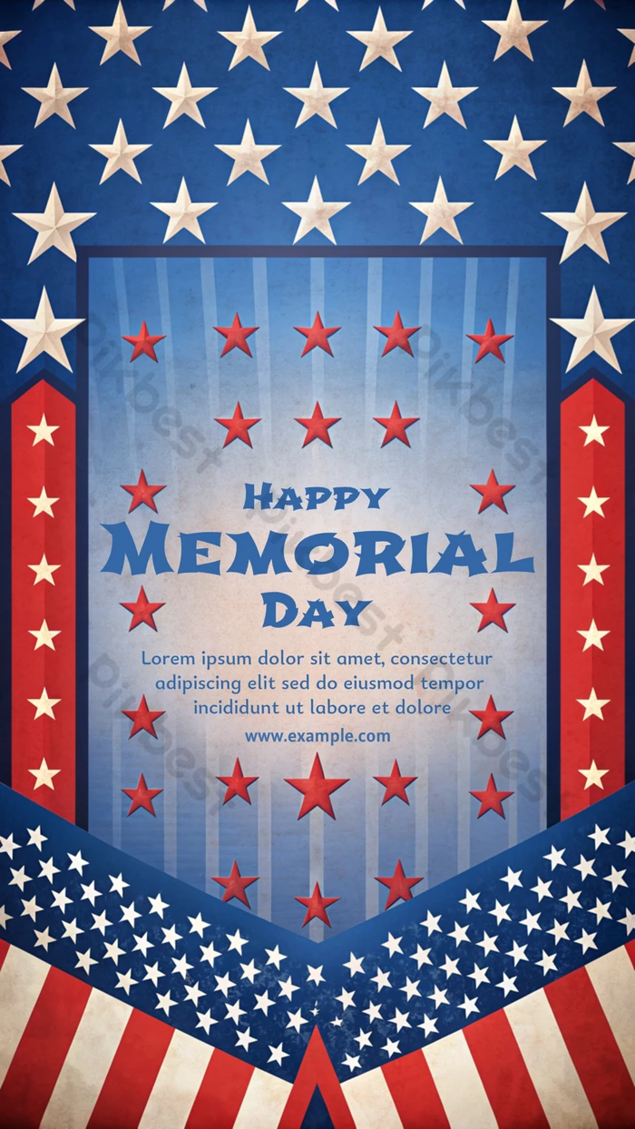 A Patriotic Poster For Memorial Day