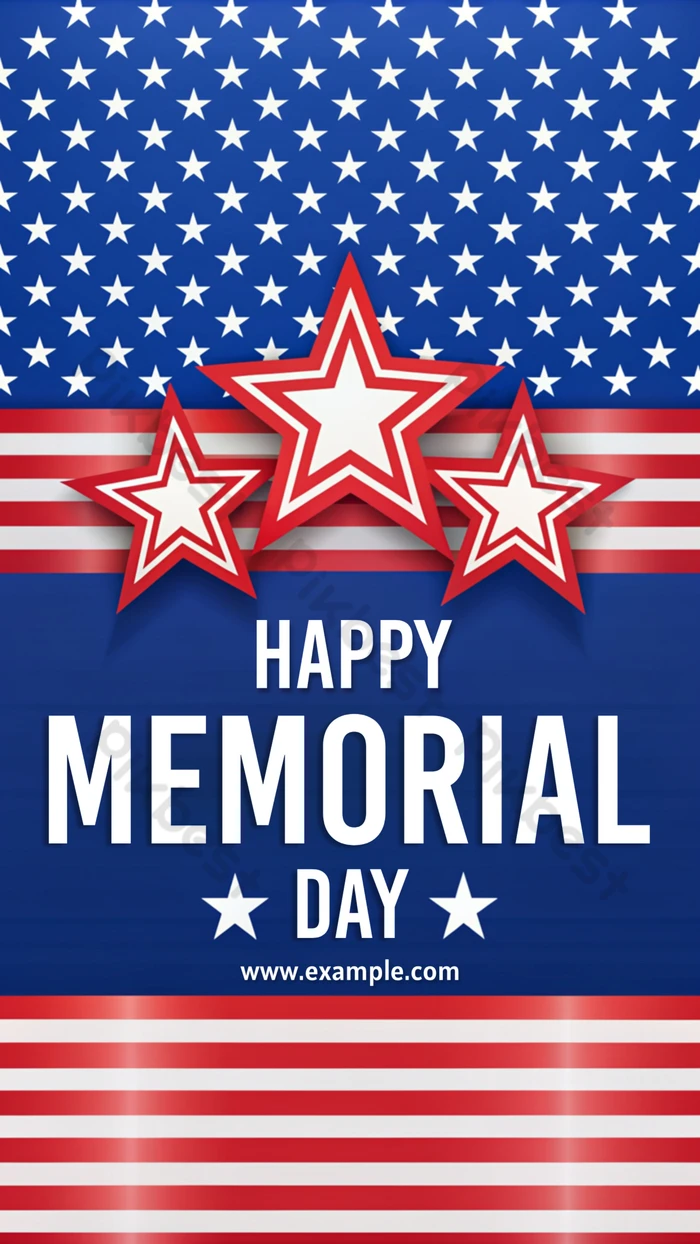 A Patriotic Poster For Memorial Day
