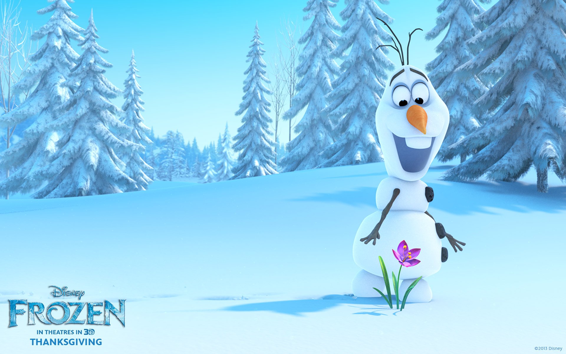 HD Wallpaper of Olaf from Frozen: A