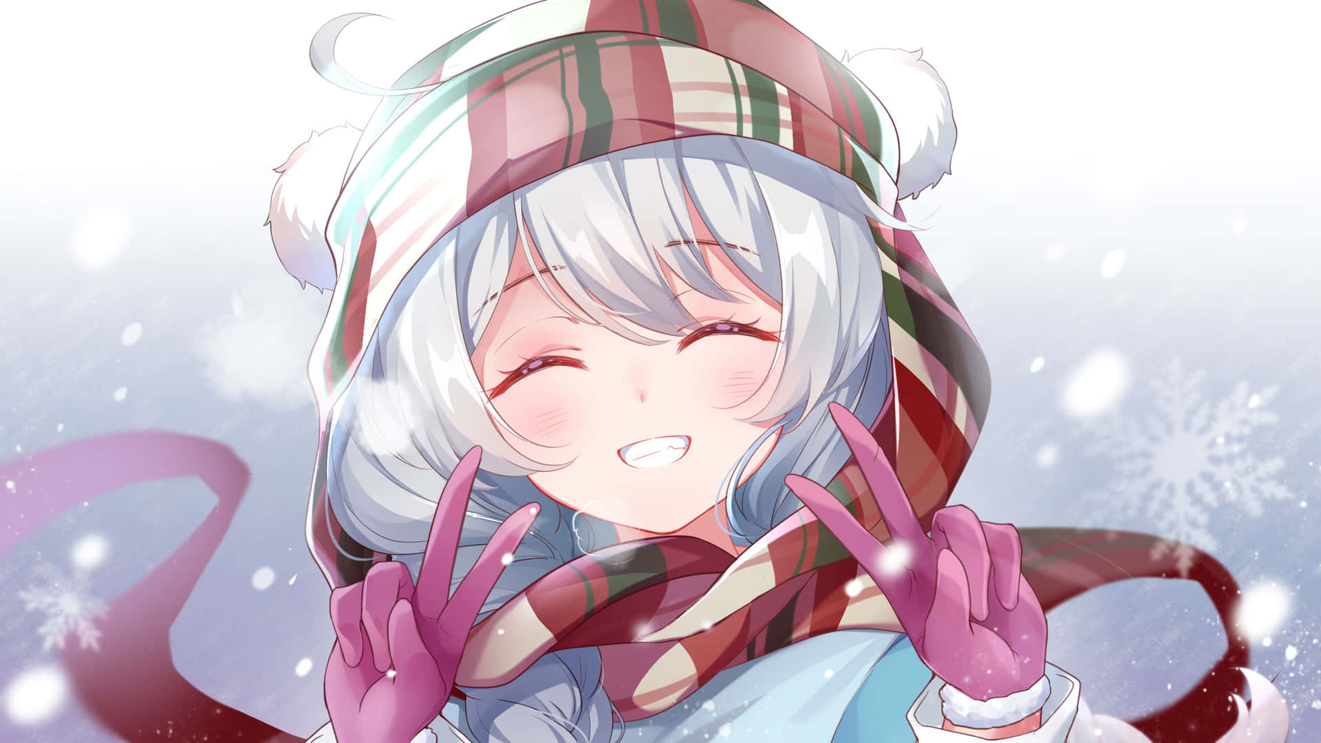 Blushing Winter Kiana Of Honkai Impact