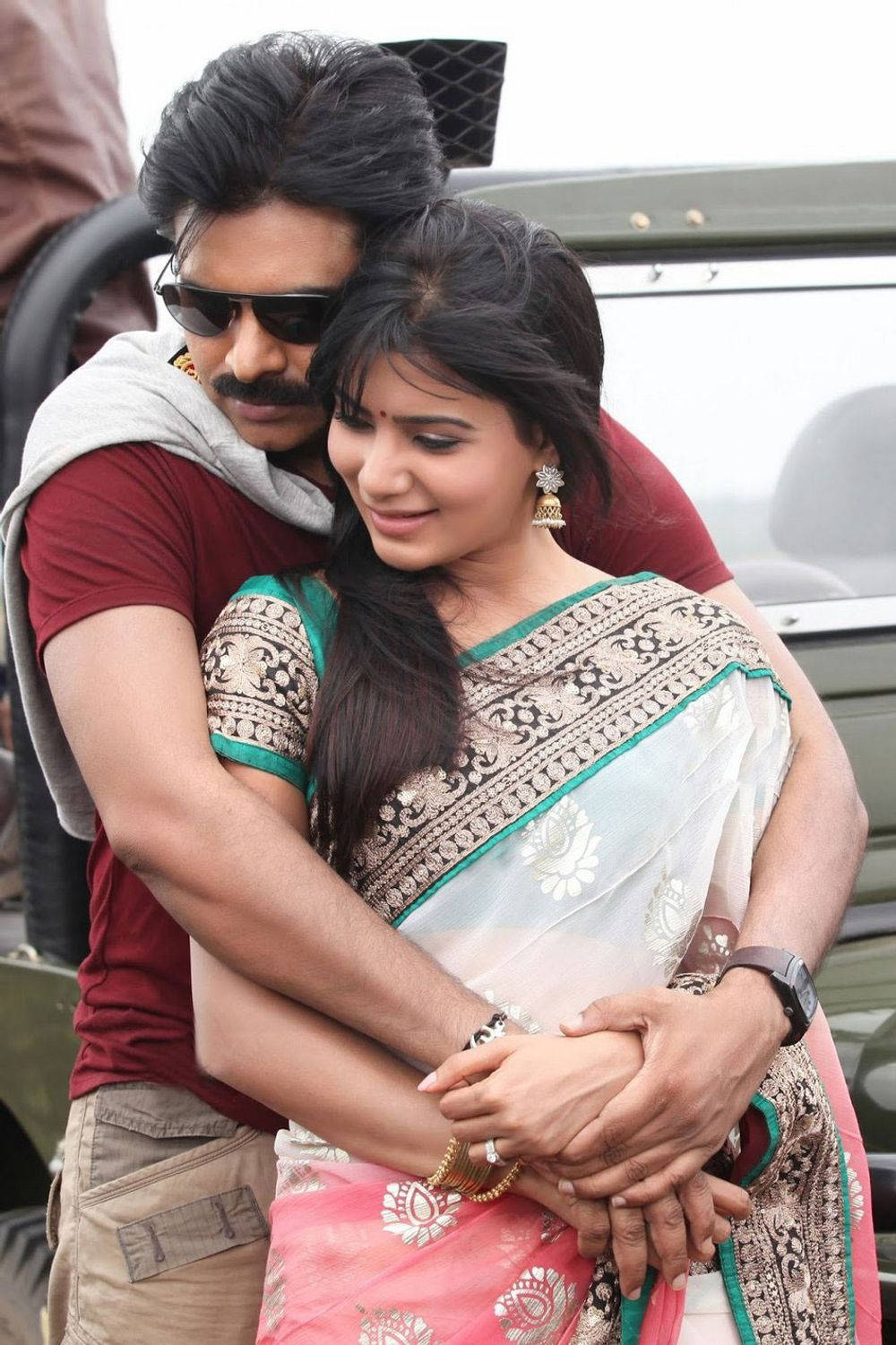 Pspk Samantha Ruth Prabhu Back Hug