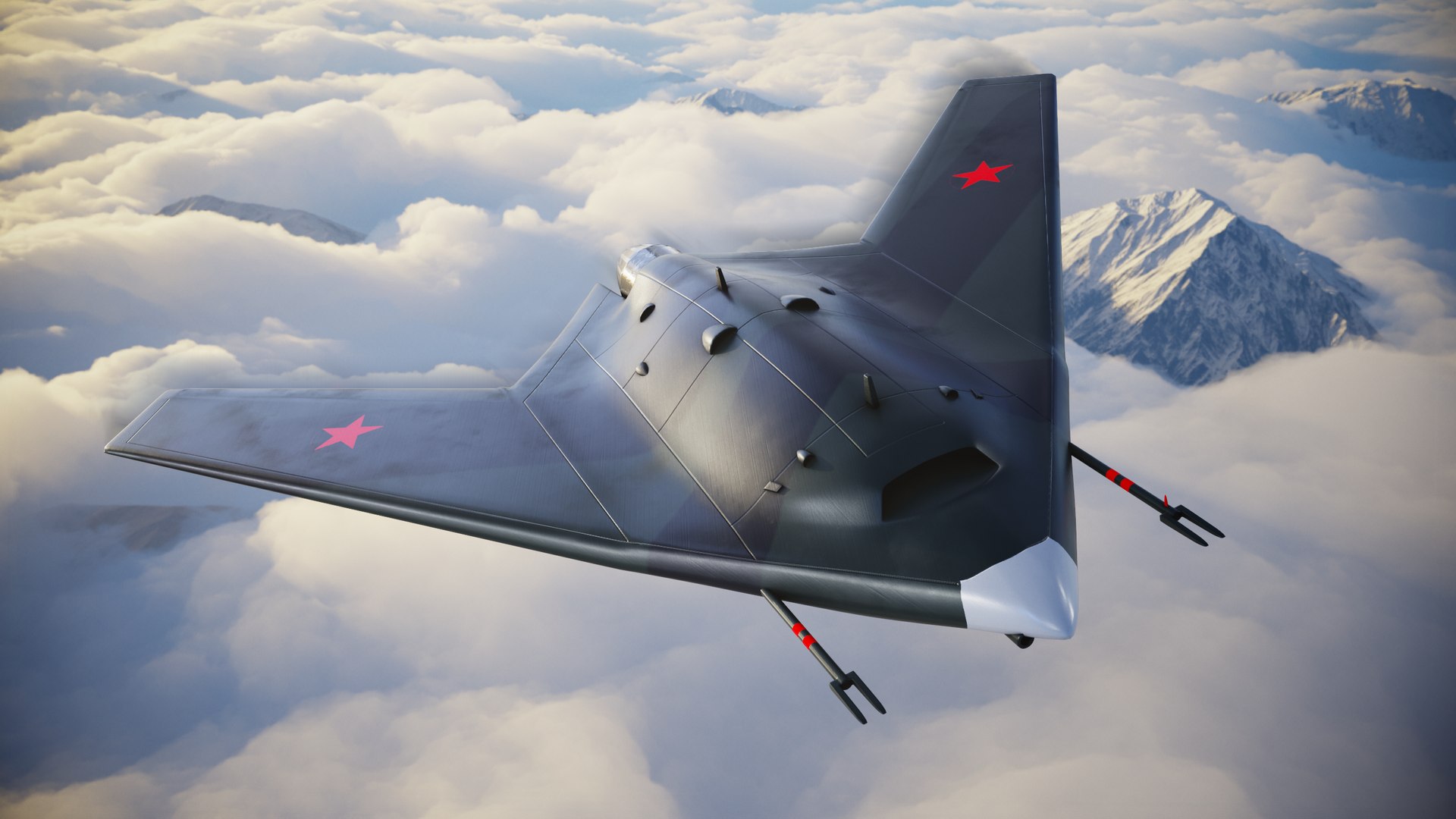 3D Sukhoi S 70 Hunter
