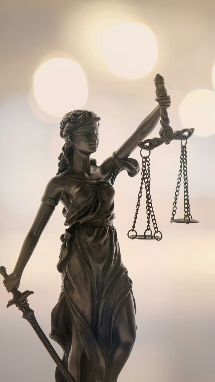 Lady justice, Law