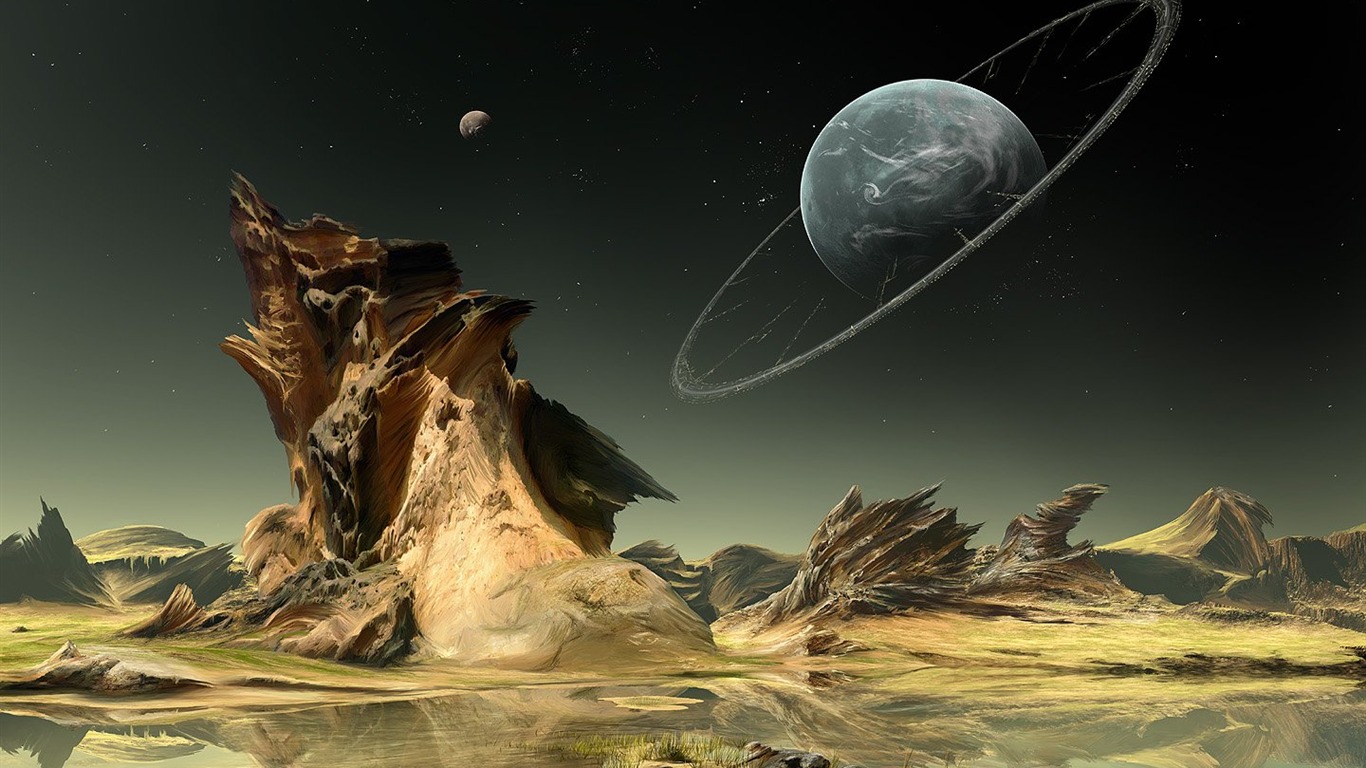 Inga Nielsen CG Sci Fi Wallpaper