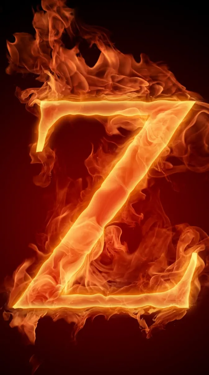 Letter Z In Fire HD wallpaper