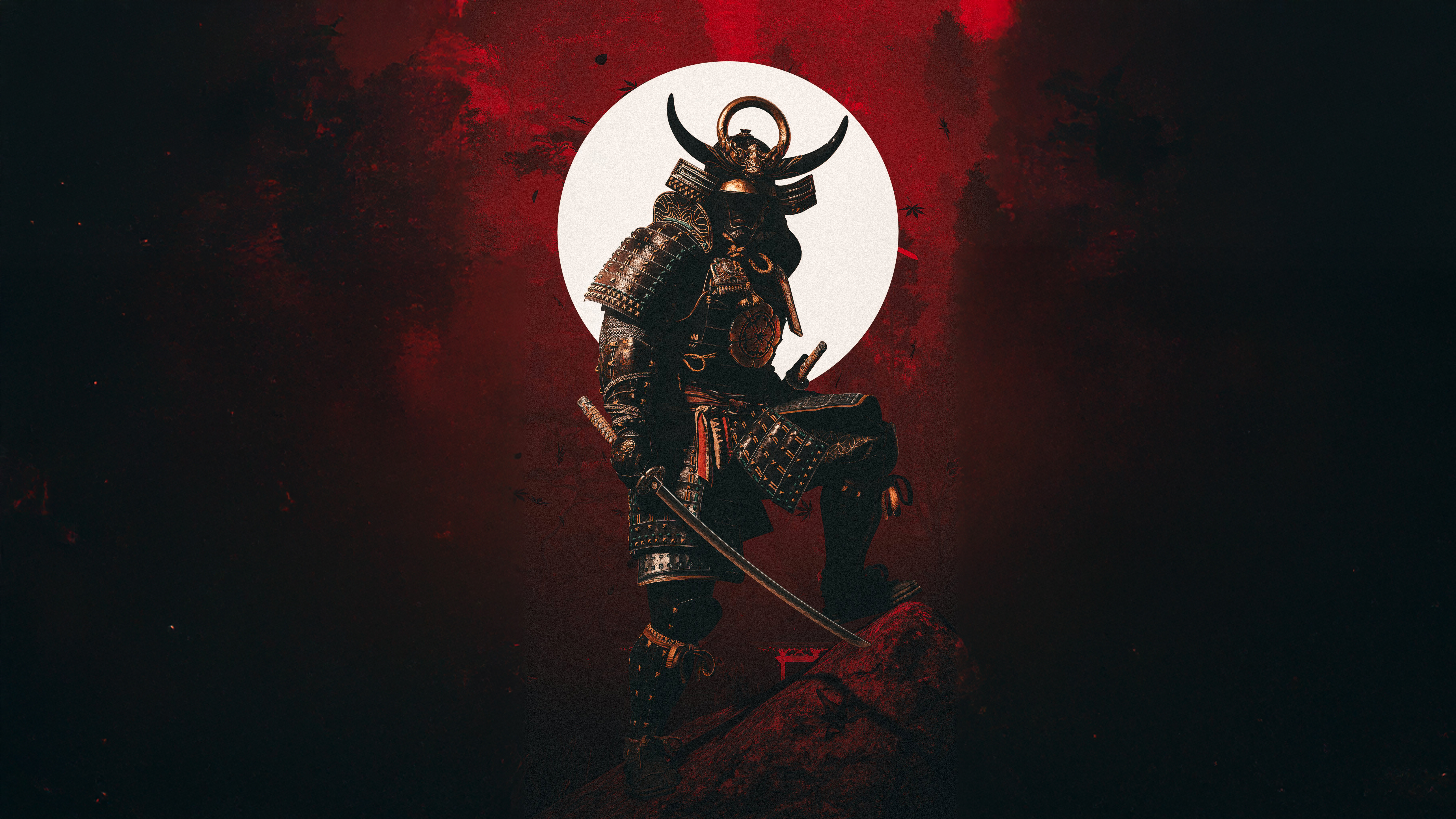Yasuke Wallpaper 4K, Dark aesthetic, 8K