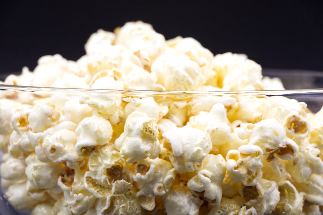 Popcorn in a Glass Bowl · Free