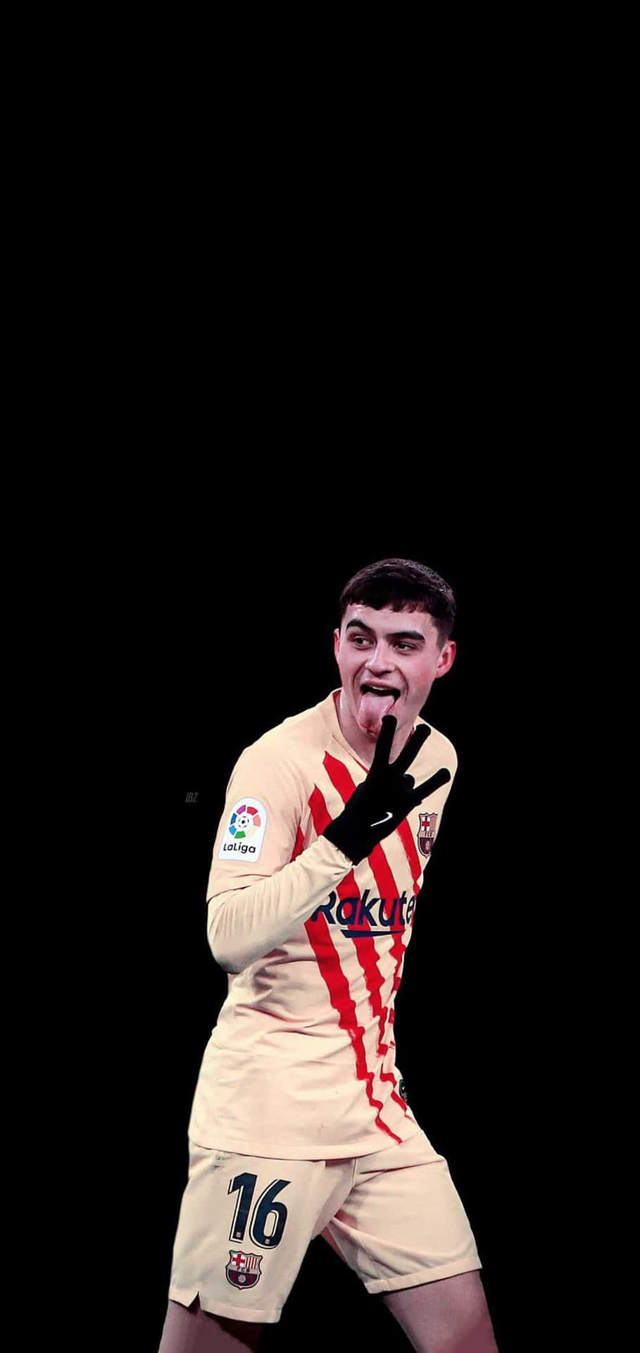 Download Pedri Celebration Barcelona Wallpaper