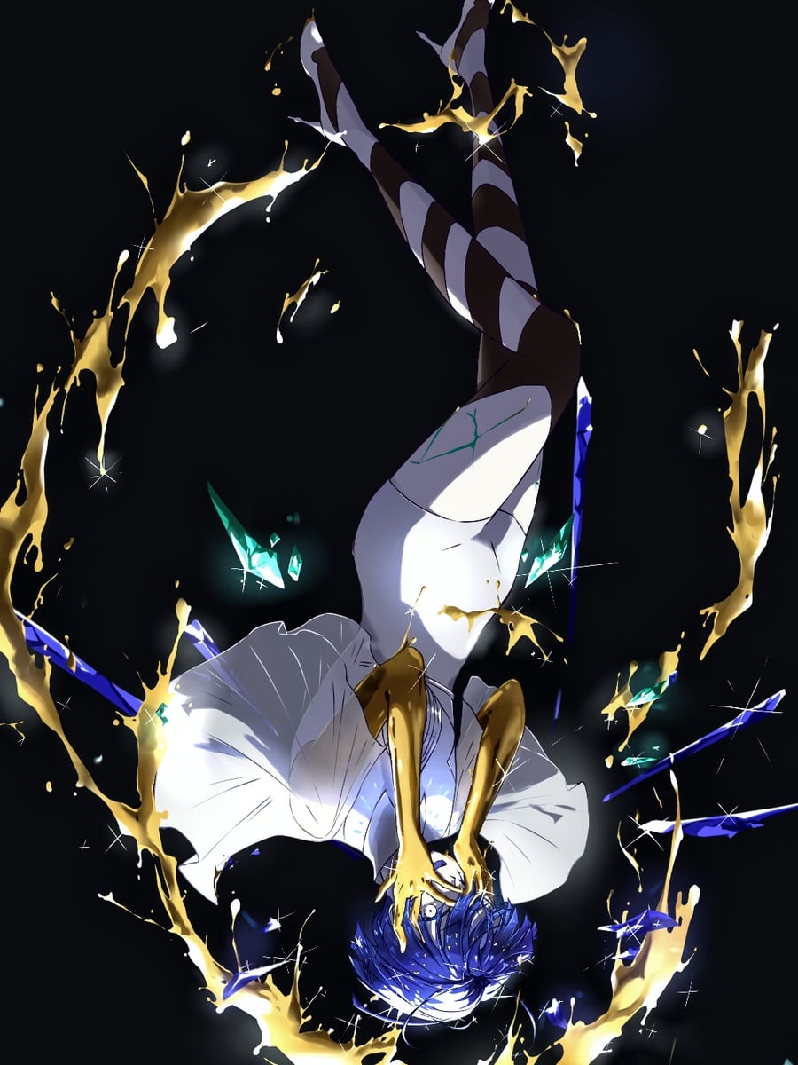 Phosphophyllite drawn by Maru, r