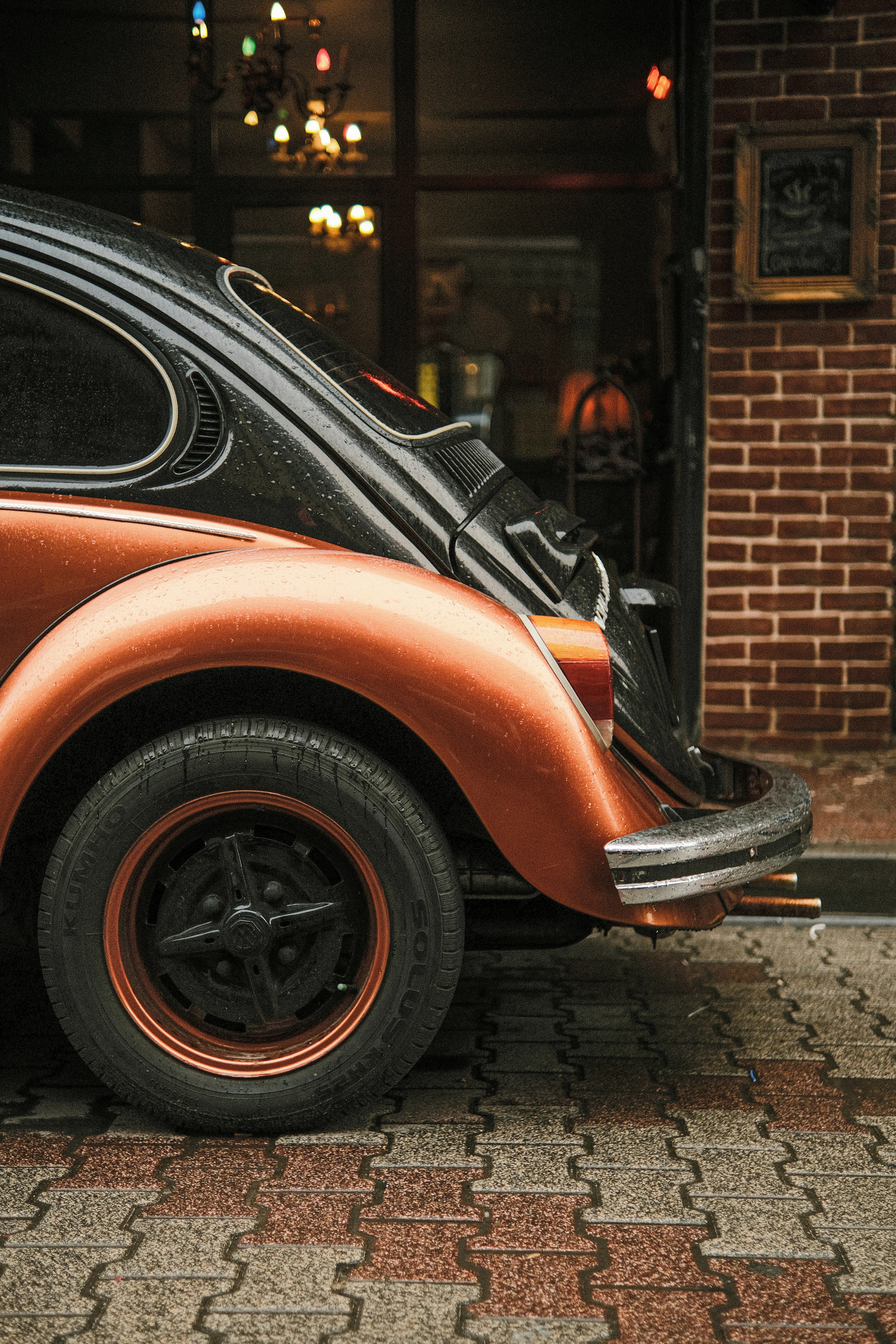 View of the Back of a Volkswagen Beetle