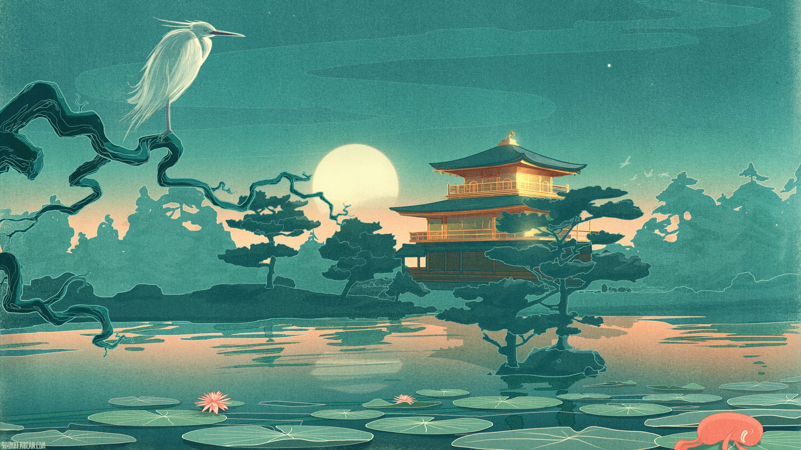 2560 x 1440) Calming Japanese Wallpaper