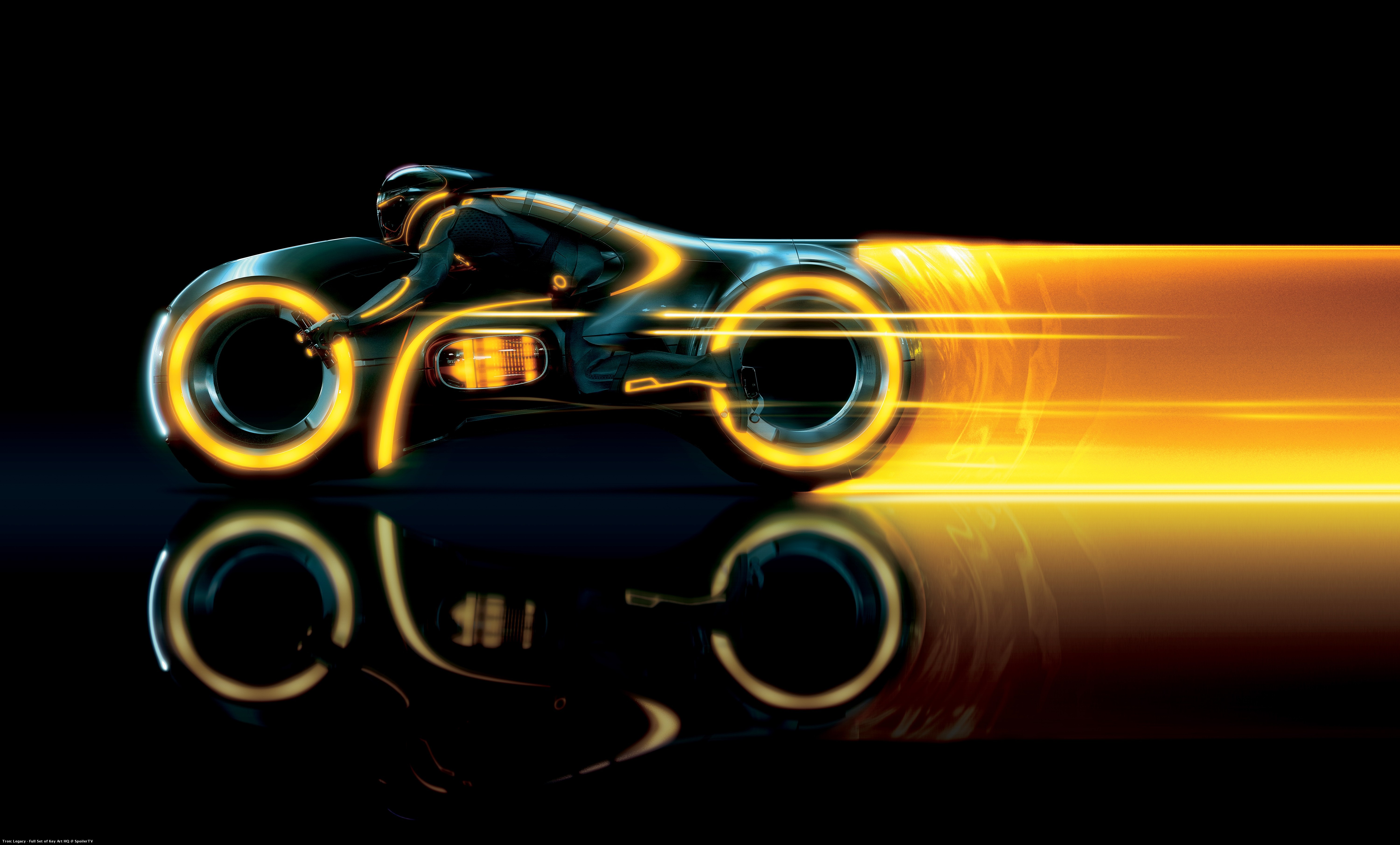 Wallpaper trail, motorcycle, virtuality