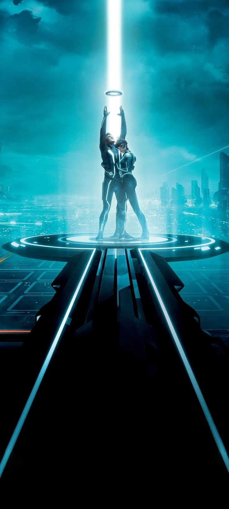 textless movie poster. Tron legacy