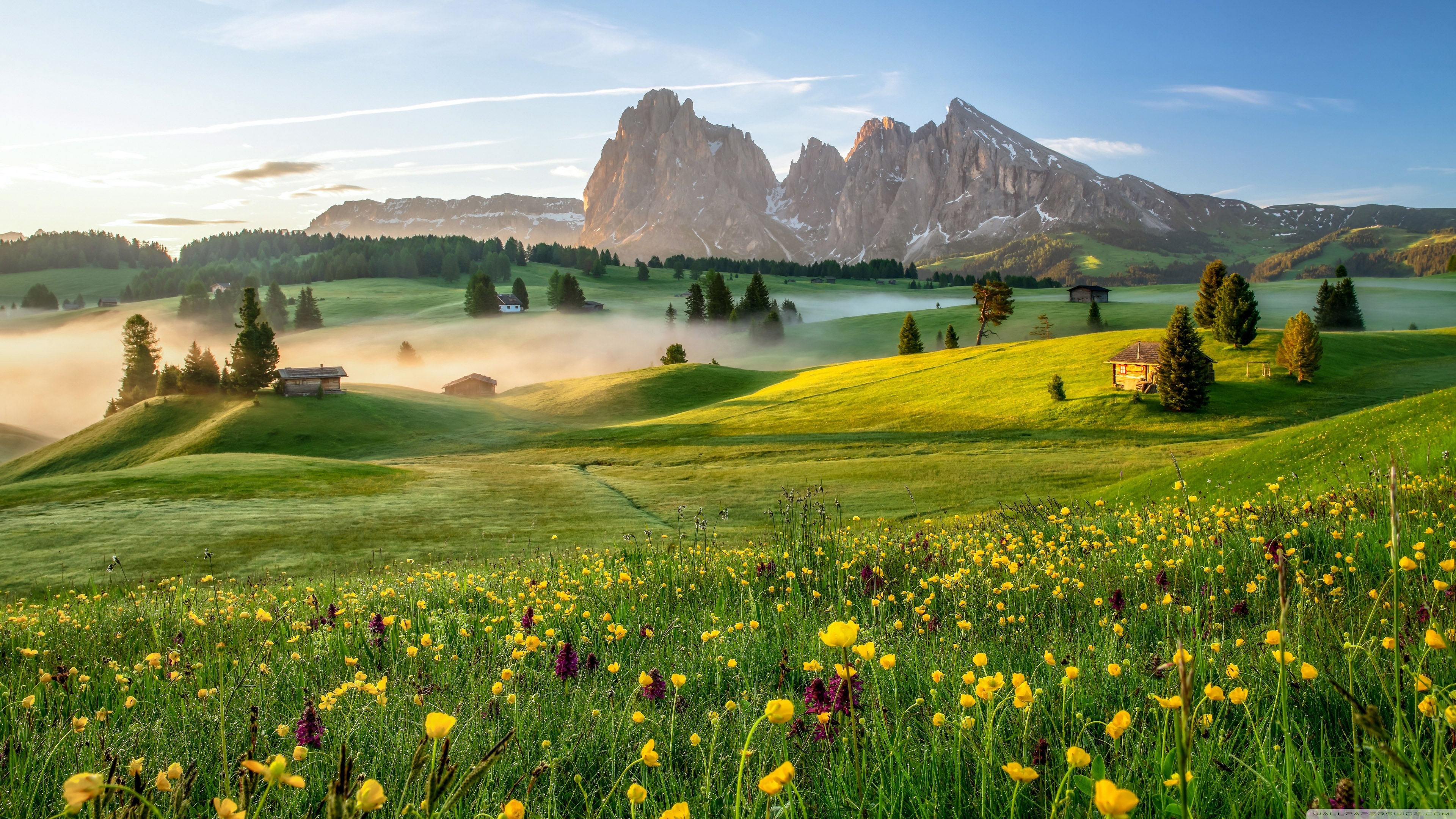 Spring Mountain Landscape 4K UHD