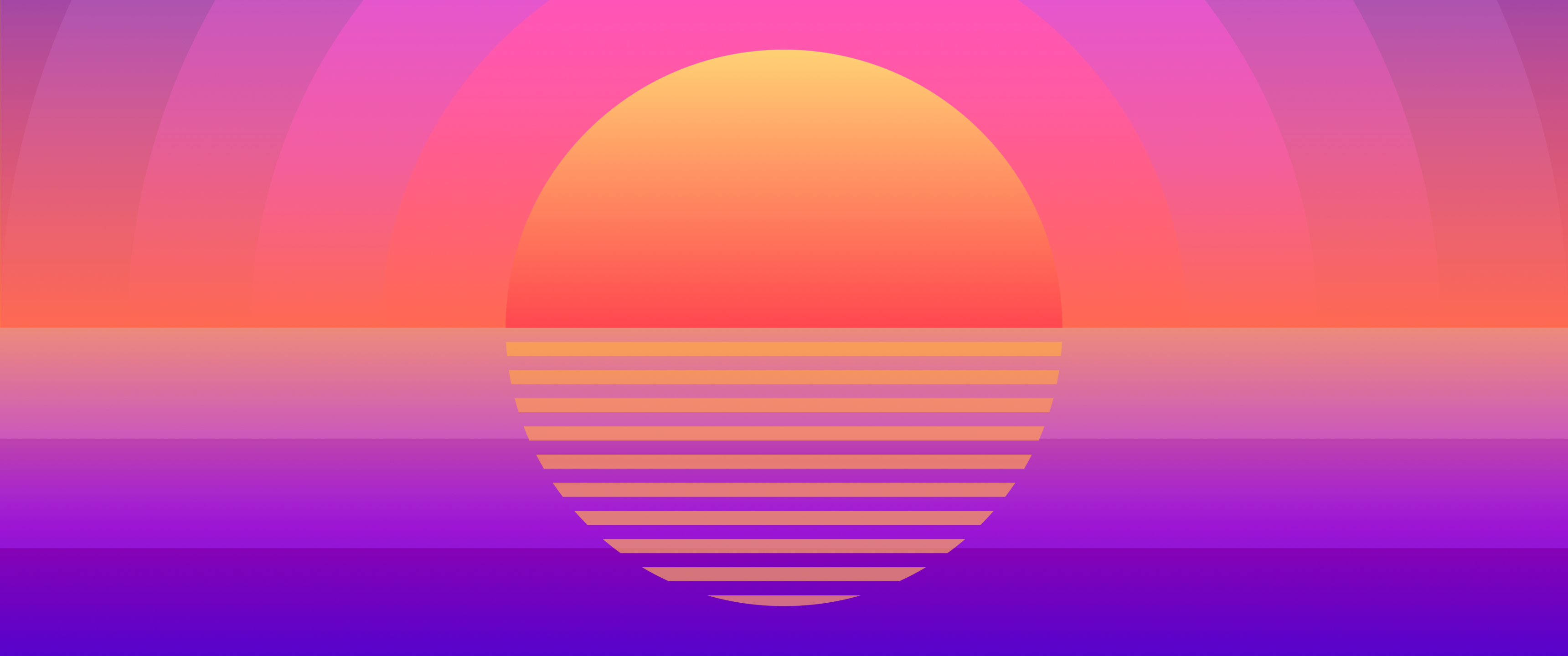 Summer Wallpaper 4K, Sunset, Pop Art