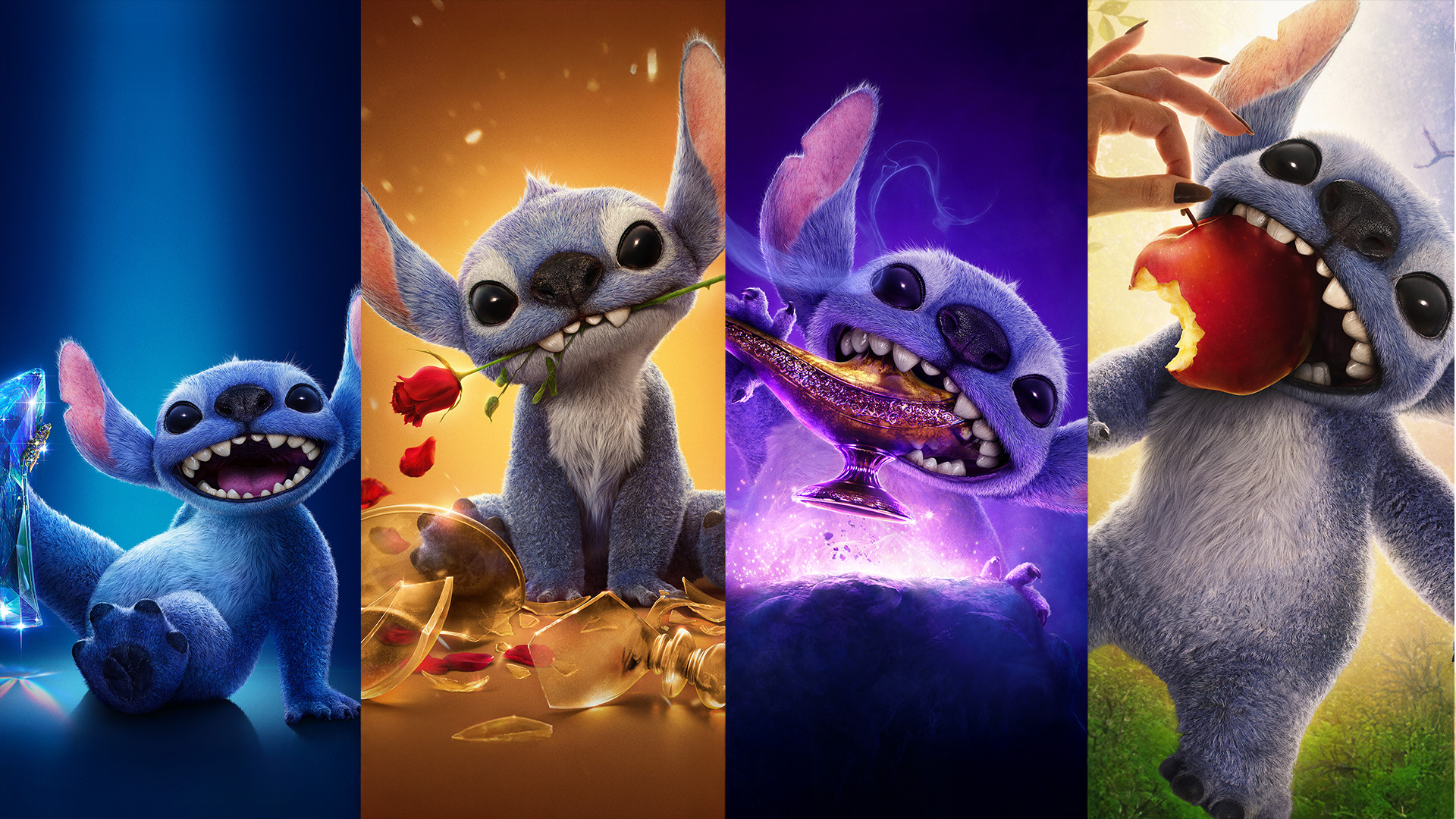 Stitch crashes live action reboot posters to promote LILO & STITCH