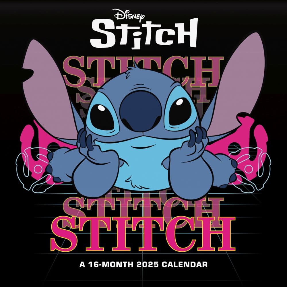 Disney Stitch 2025 Mini Wall Calendar