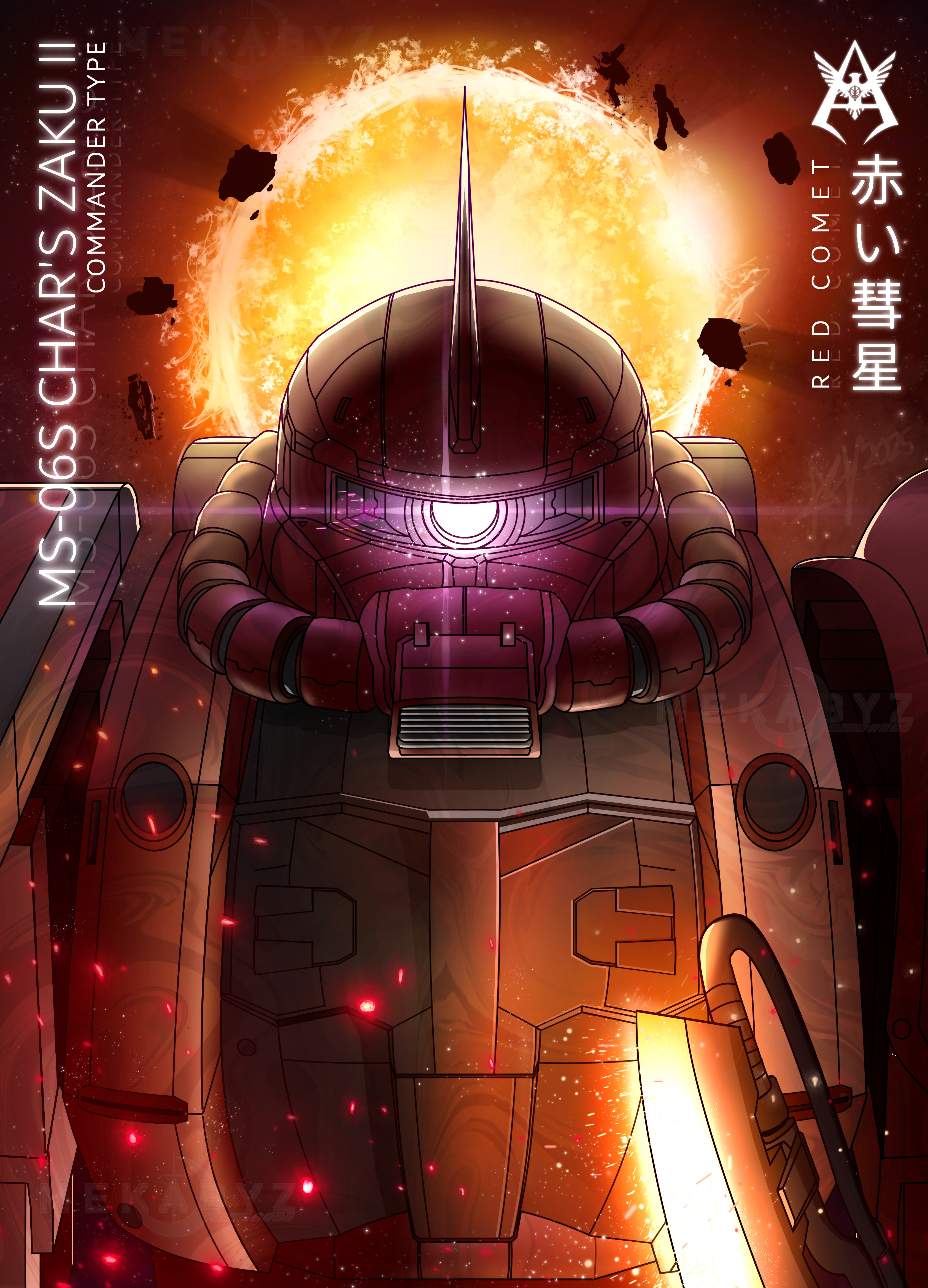 MS 06S Char's Zaku II Commander Type
