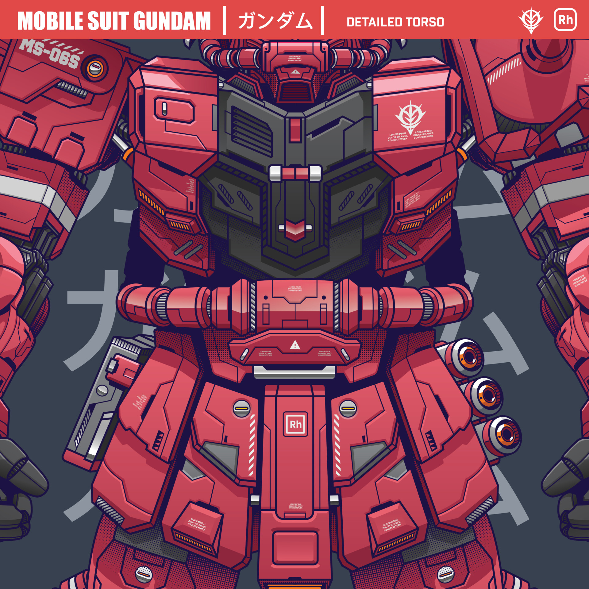 Reiza Hasnan 06S Zaku II Red Comet