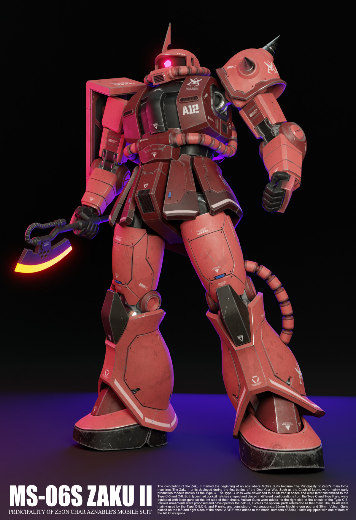 MS 06S ZAKU II CHAR'S