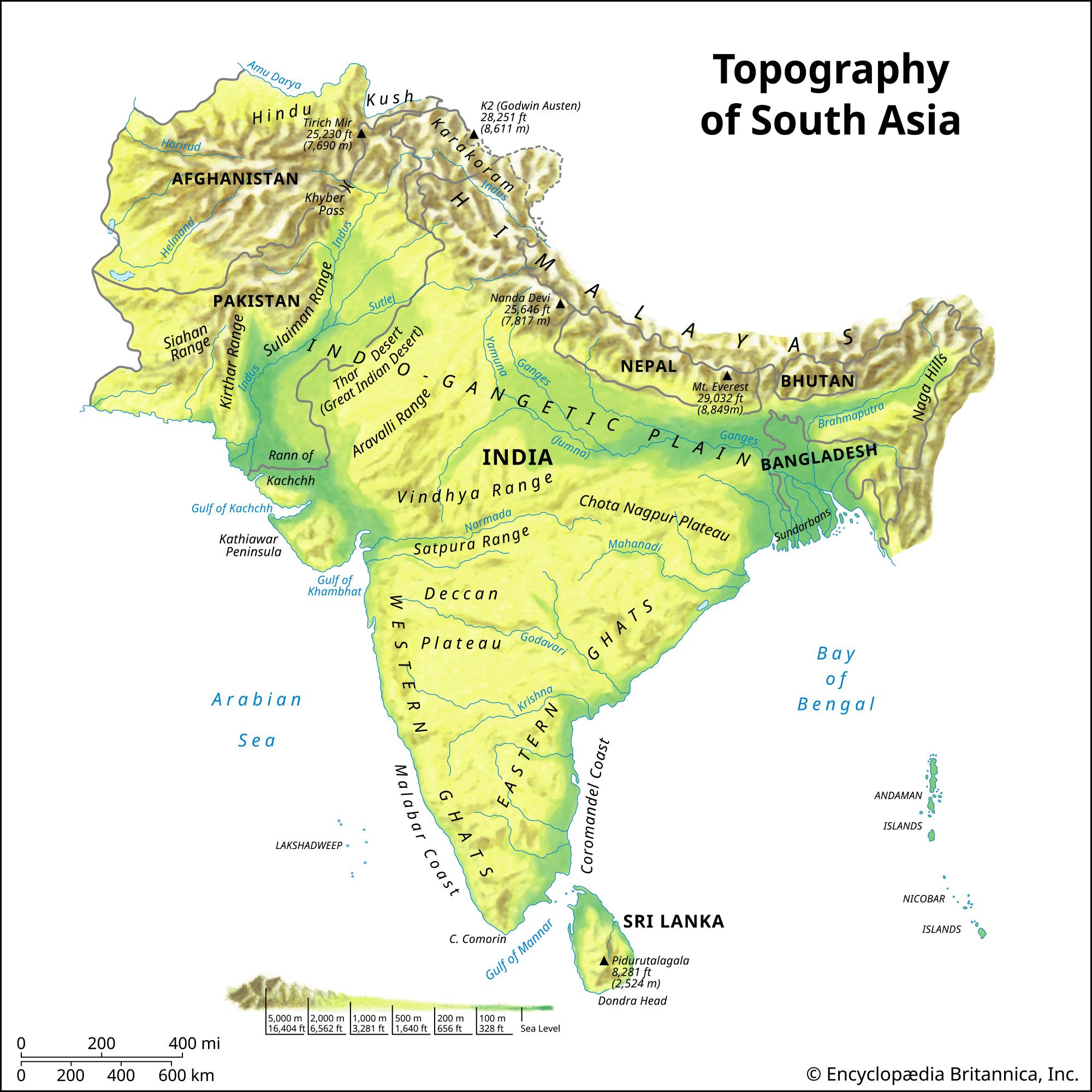 Thar Desert. Map, Climate, Vegetation