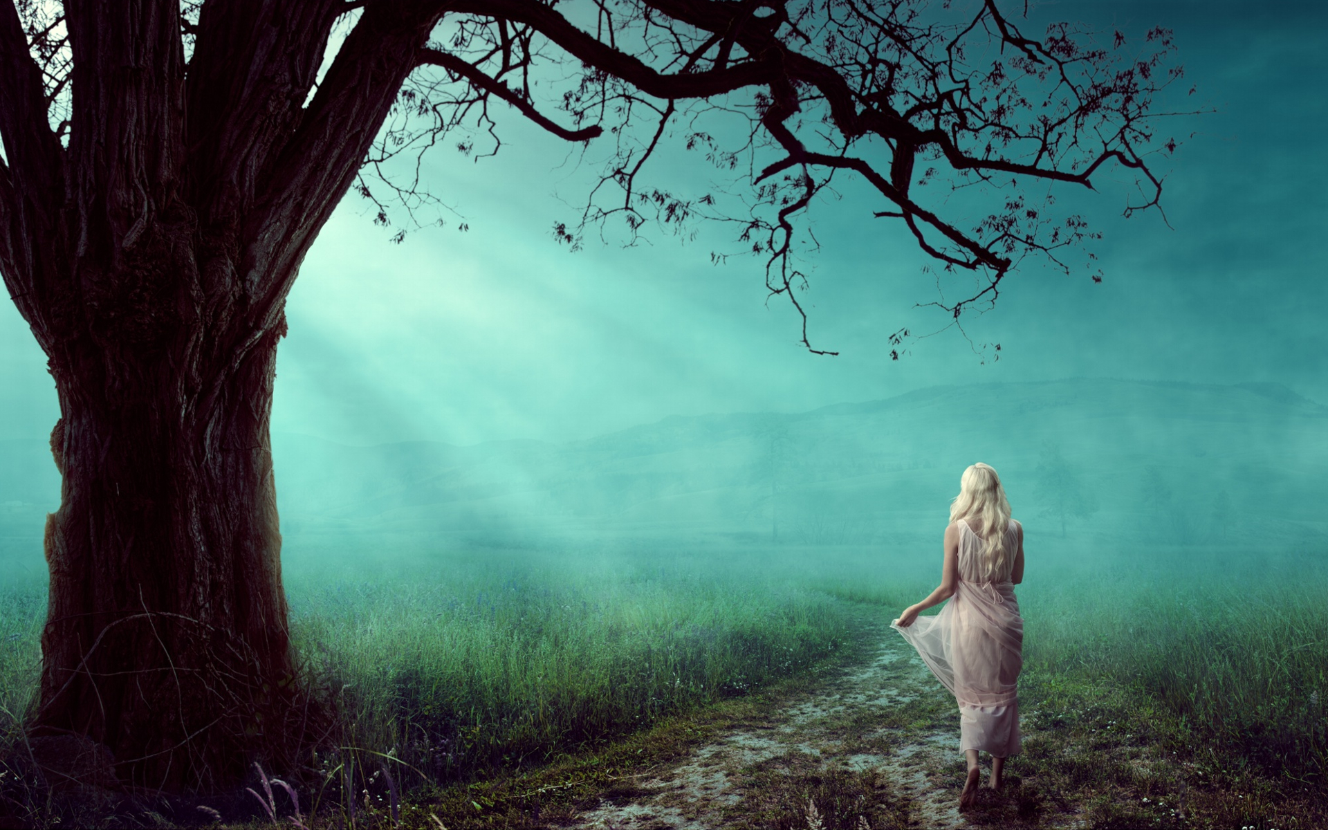 Blonde Fantasy Woman HD Wallpaper