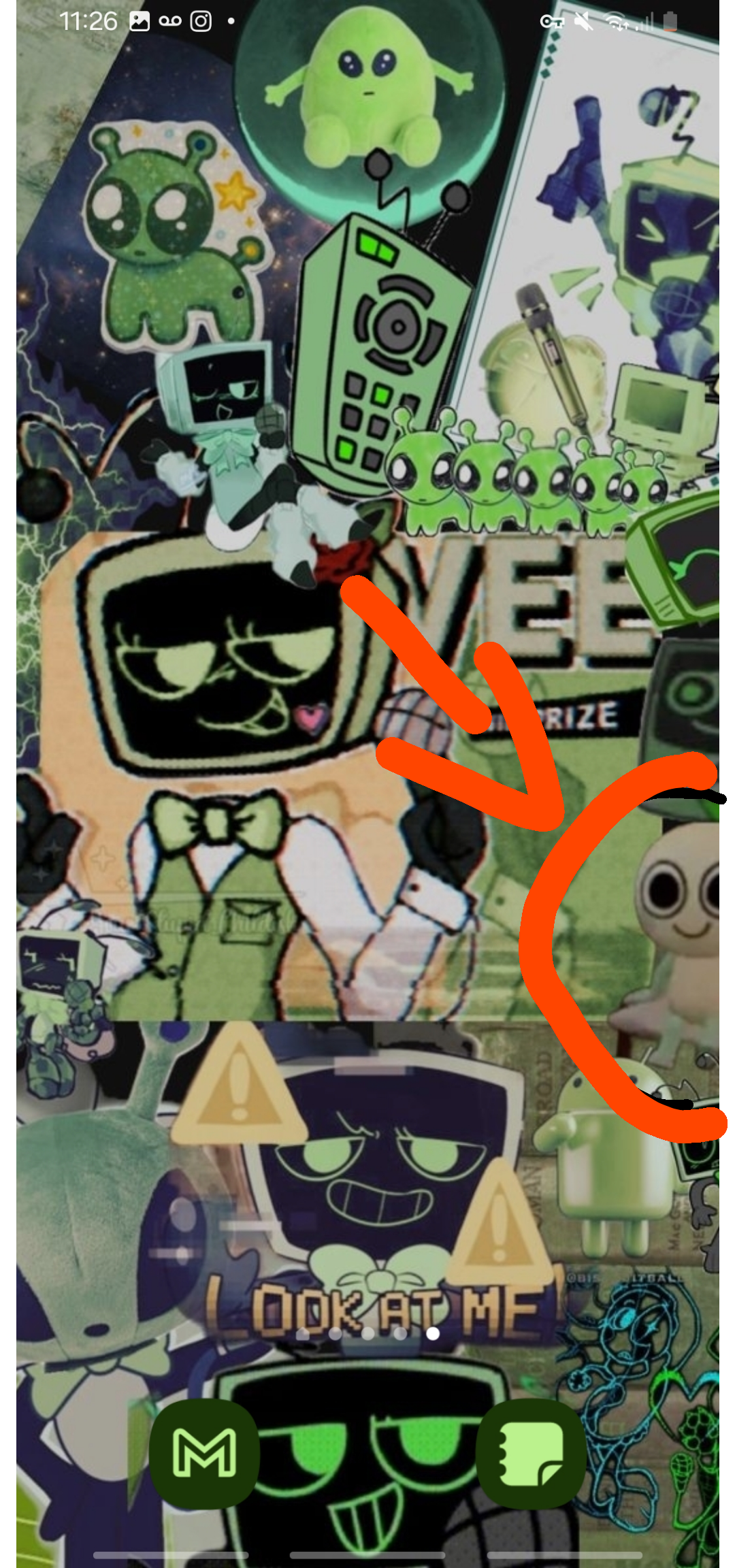 Put on this new wallpaper but i dint