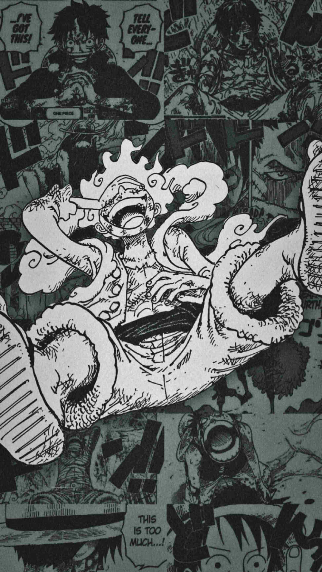 Luffy Gear 5 iPhone Wallpaper