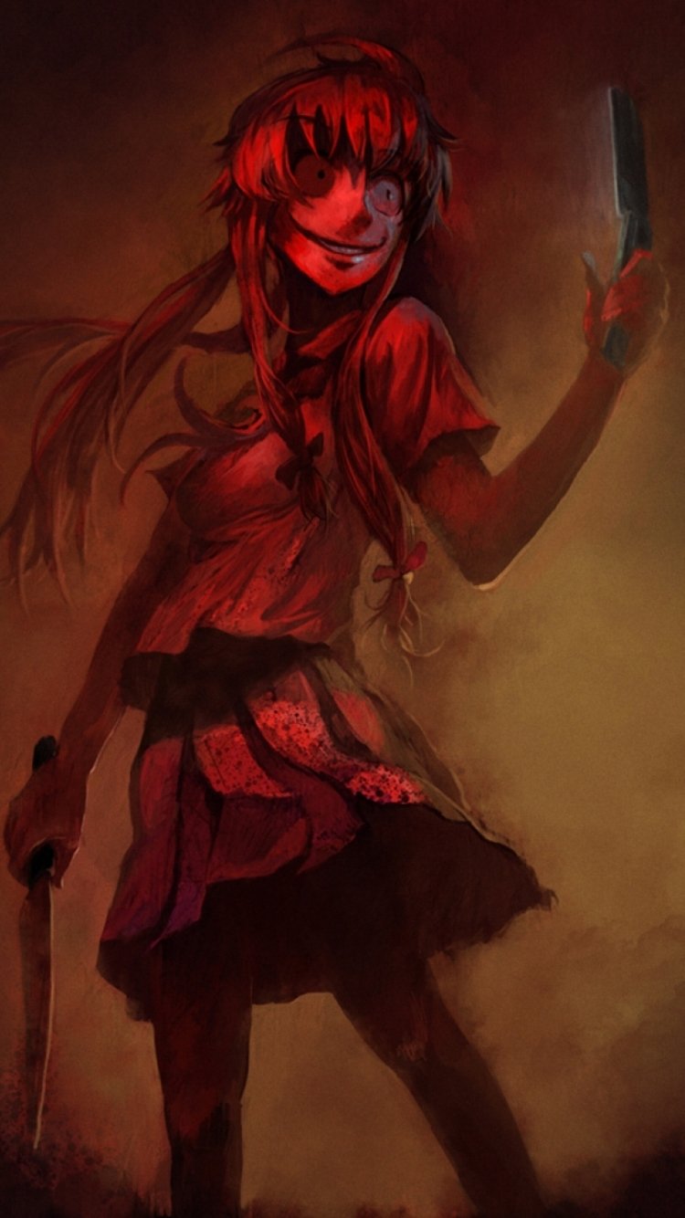 Download Red Dark Creepy Yuno Gasai