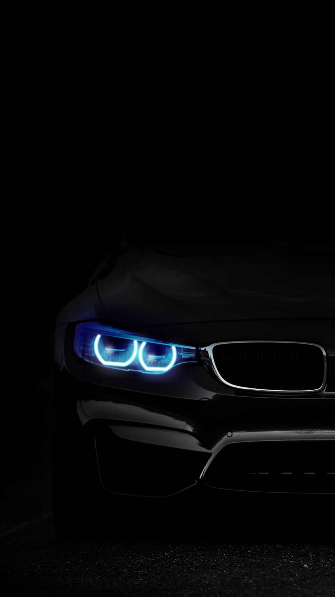 BMW M3 Wallpaper 4K, Angel Eyes, Black background, 5K