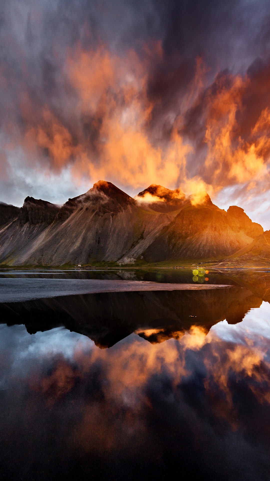 Vestrahorn mountain Wallpaper 4K, Beach