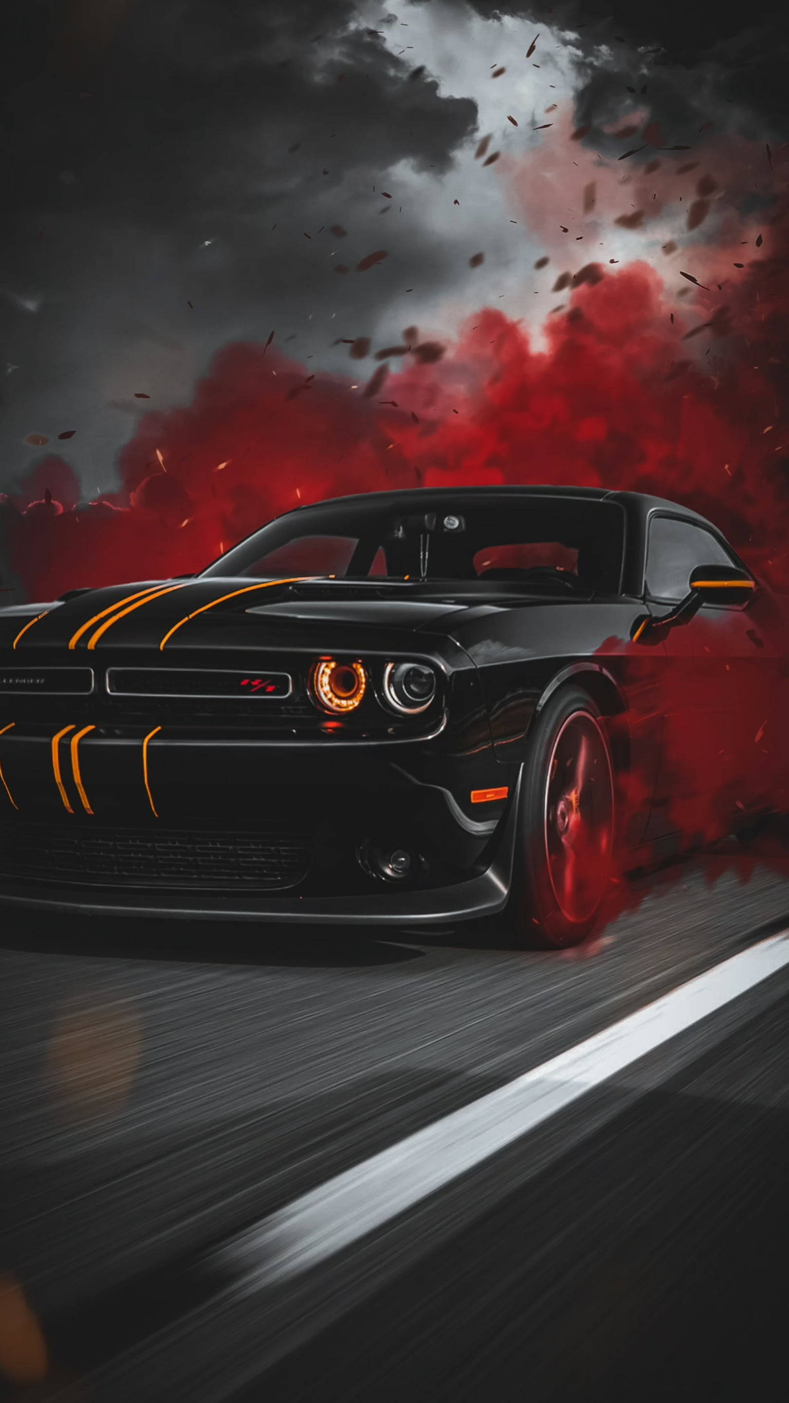 Download free Black Car With Red Mist