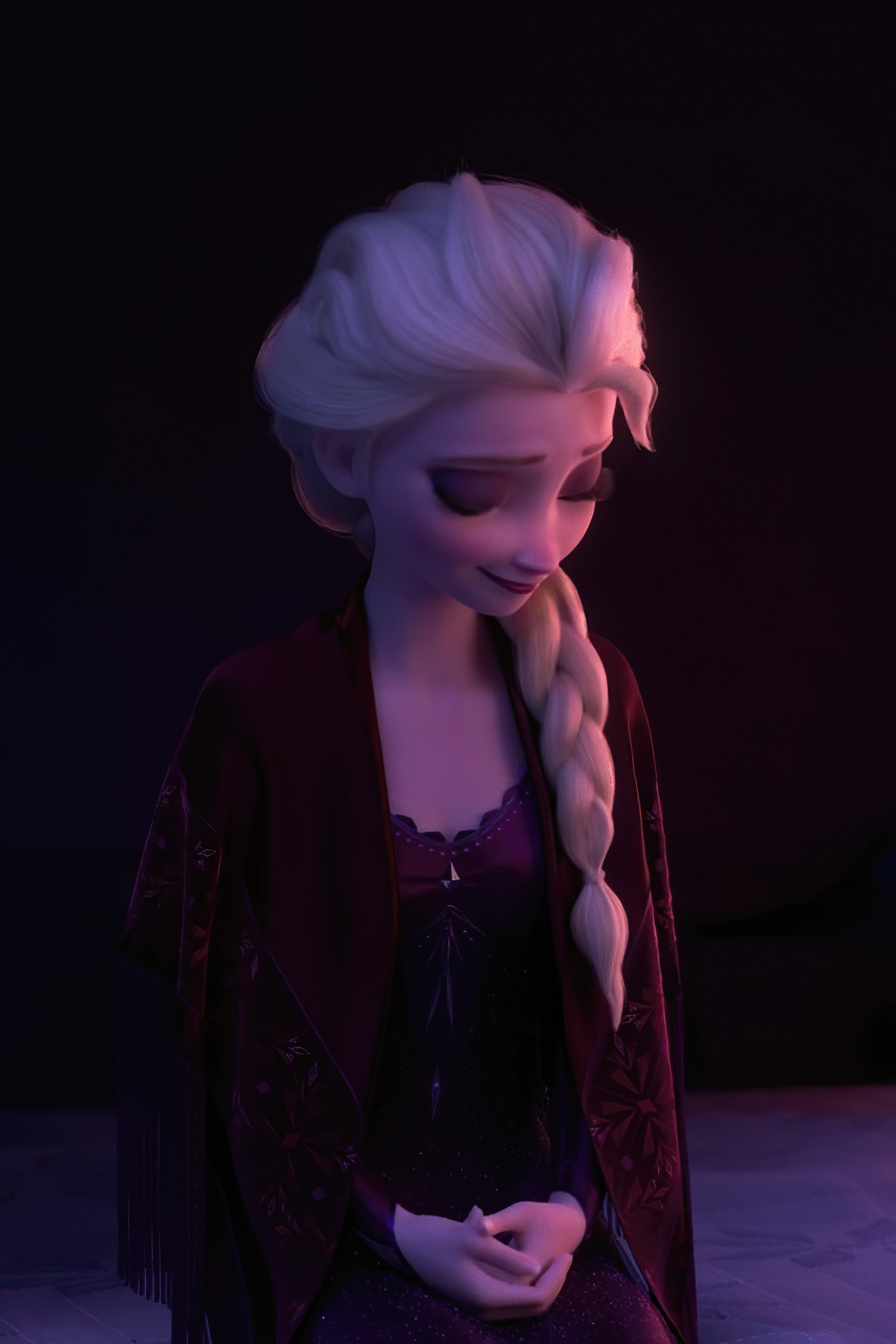 8K Elsa's Smile :). Mobile Wallpaper