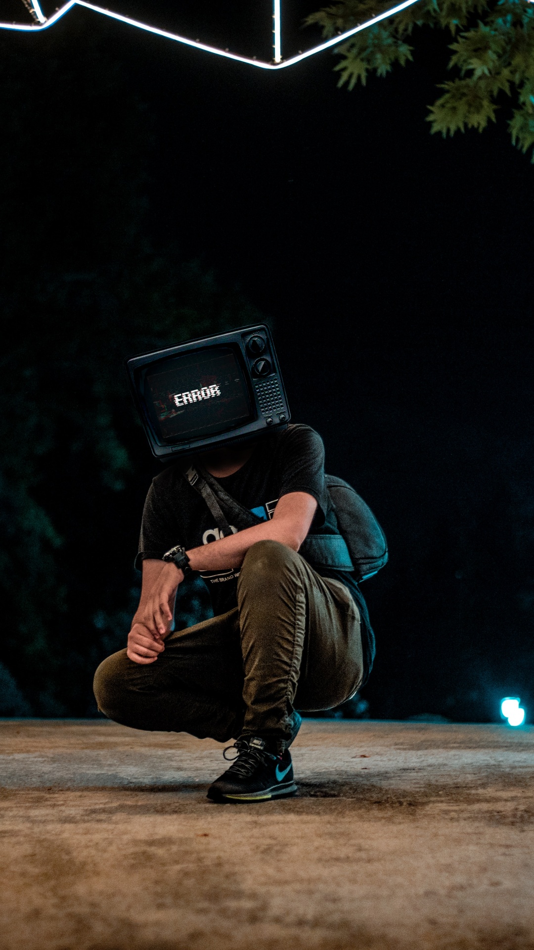 Man Wallpaper 4K, Error, Glitch, Dark
