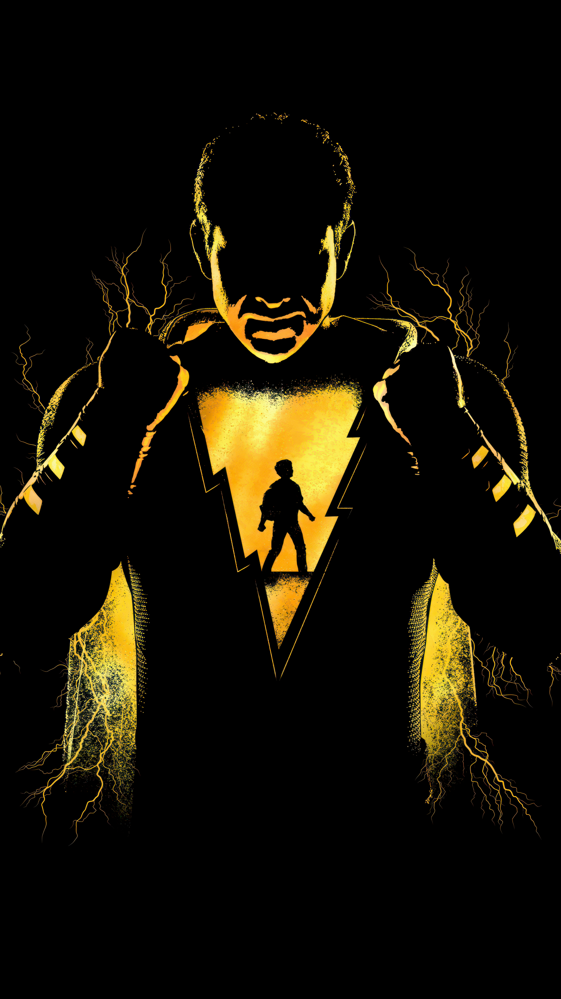 Shazam! Wallpaper 4K, AMOLED, Lightning