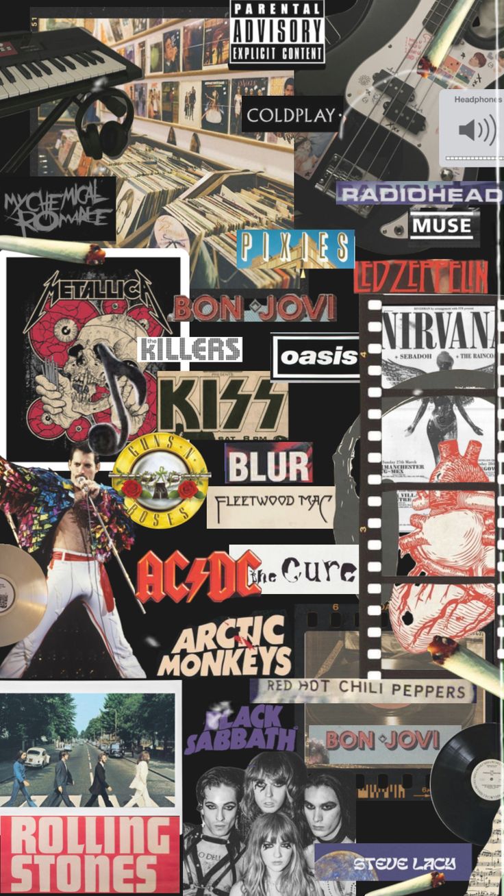 Music collage, Indie rock