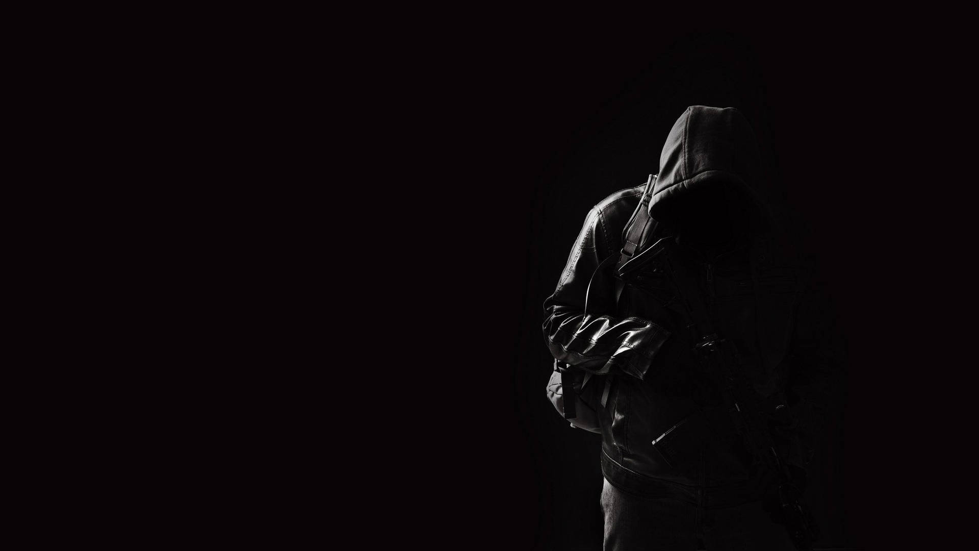 Download Black Leather Hood Wallpaper