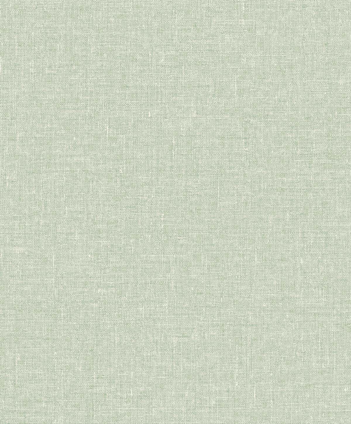 Soft Linen Wallpaper Green