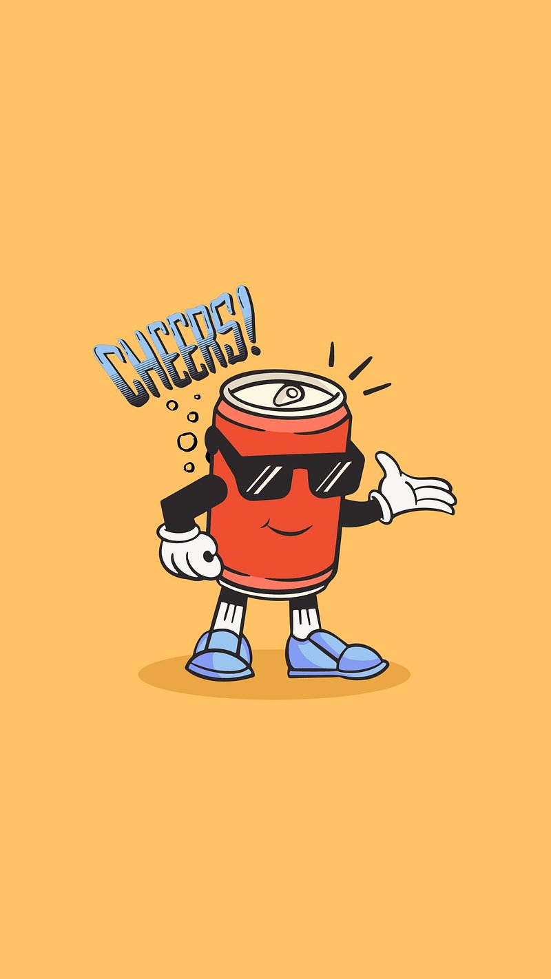 Retro Character Can Image. Free