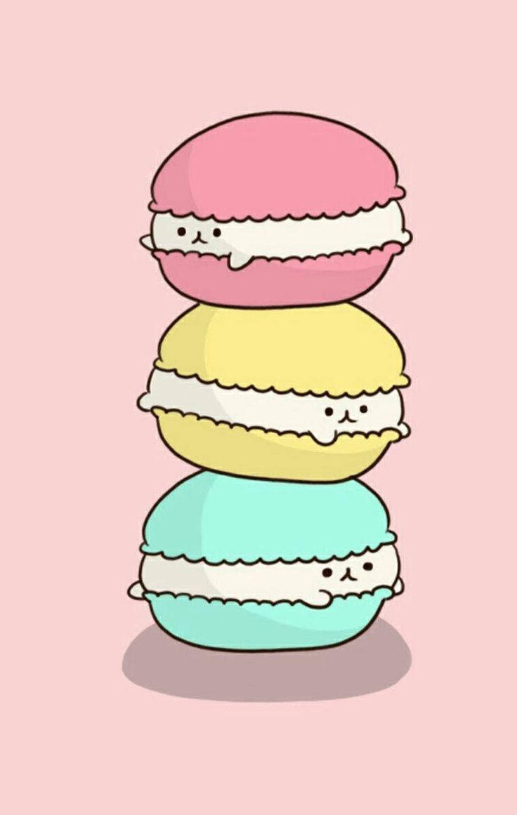 Download free Kawaii iPhone Macaroons