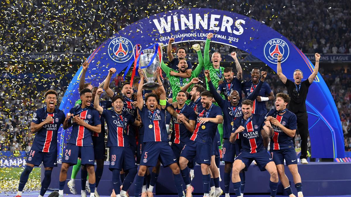 Paris Saint Germain Win The Champions