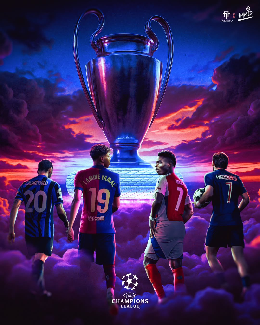 PSG vs Arsenal Barcelona vs Inter