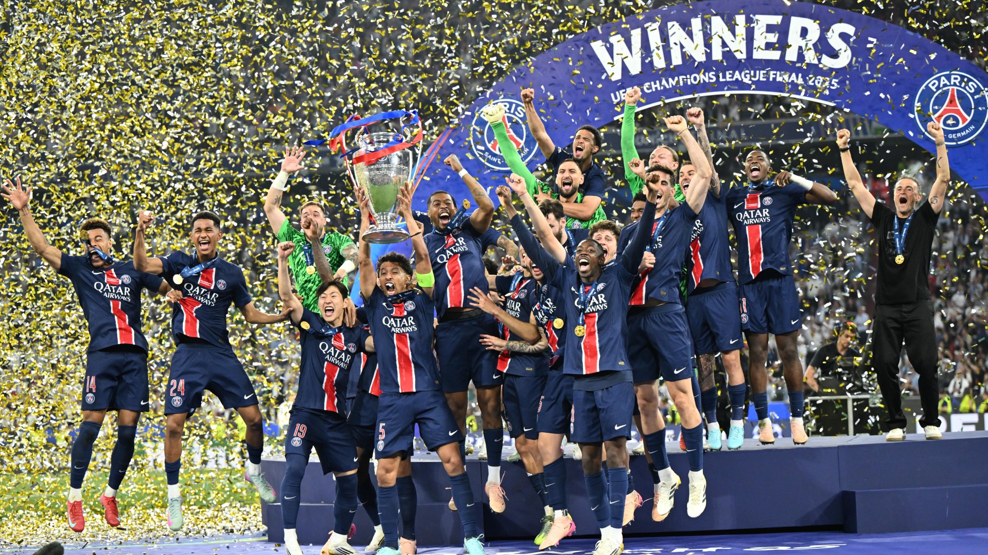 PSG star Dembele named Champions League