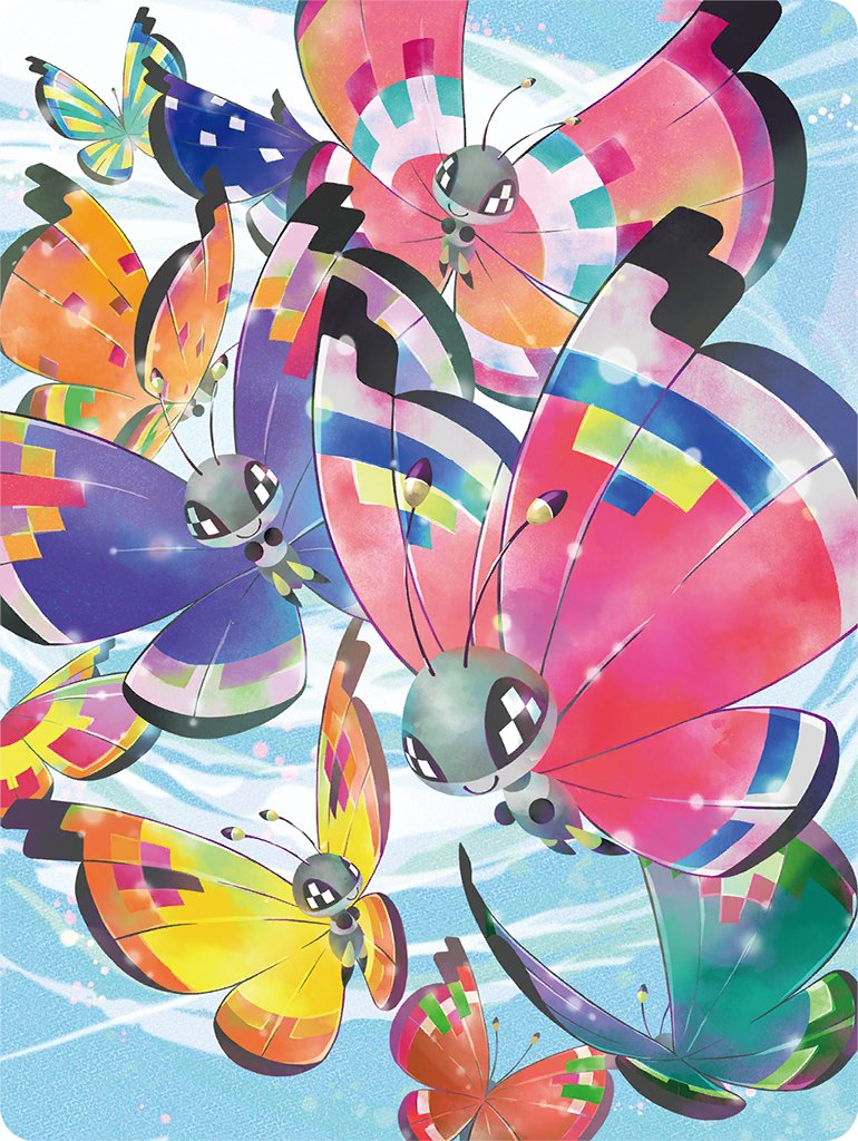 vivillon in pokemon home wallpaper