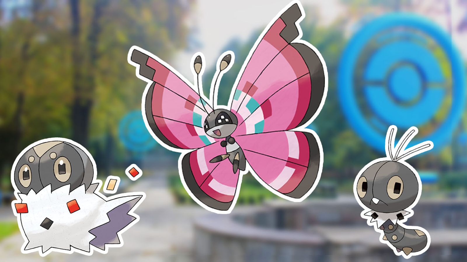 Pokémon Go Vivillon map, Vivillon