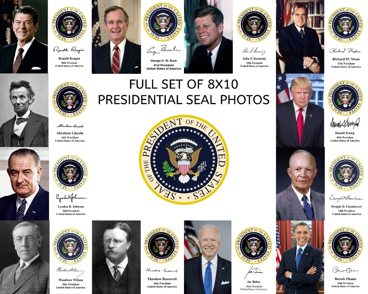 STATES PRESIDENTIAL SEAL 8X10 PHOTOS